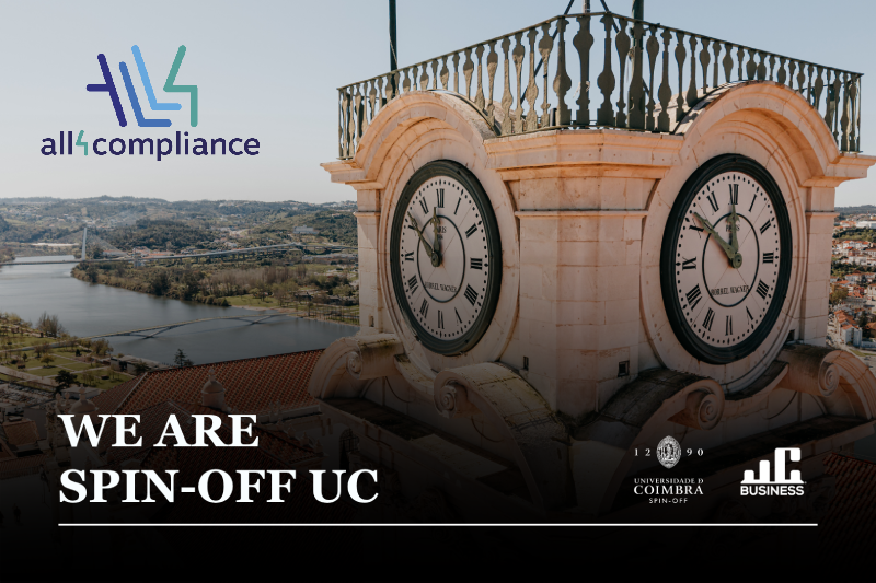 All4Compliance distinguida com o Selo Spin-off da Universidade de Coimbra